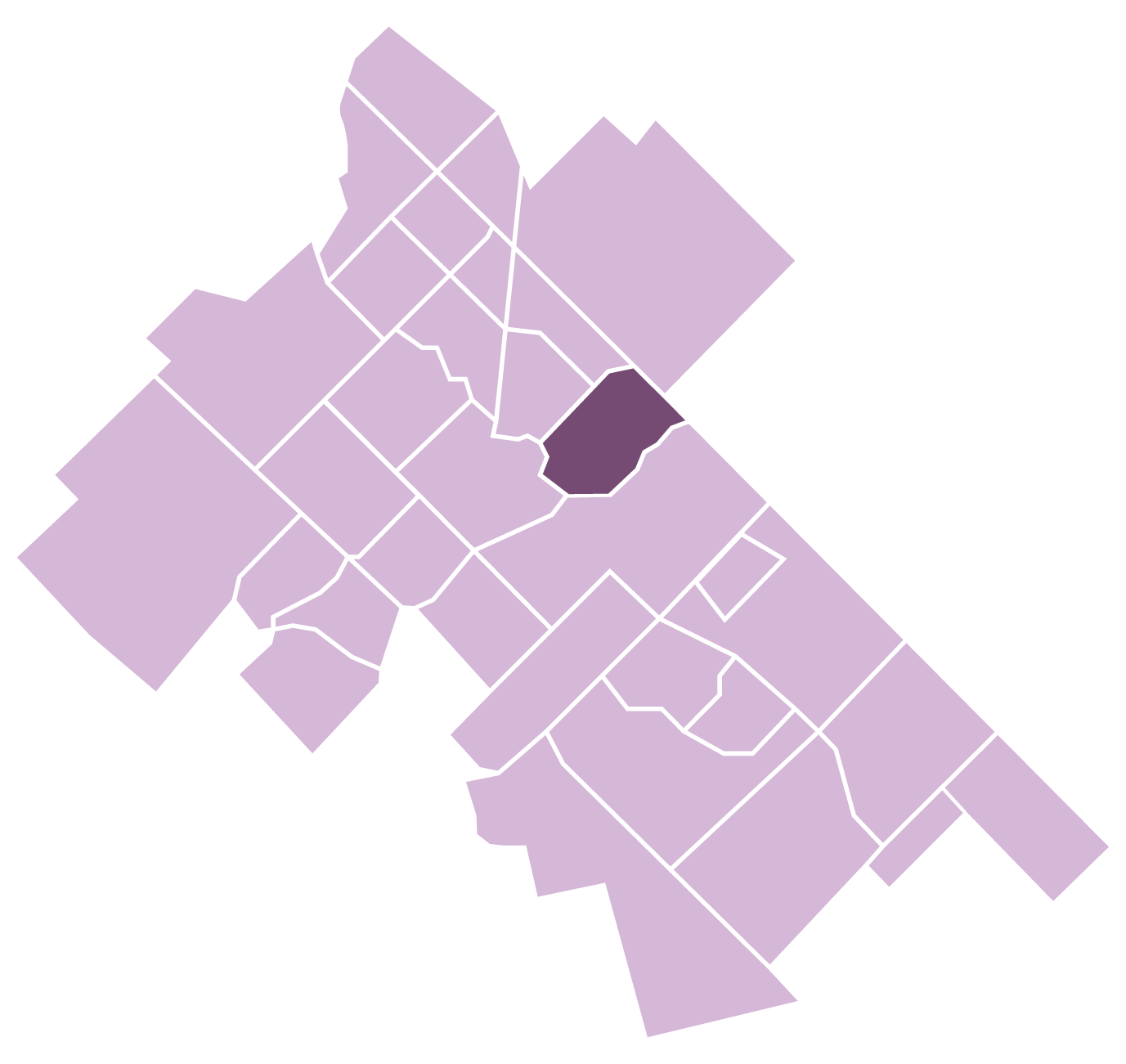 The Ward map graphic