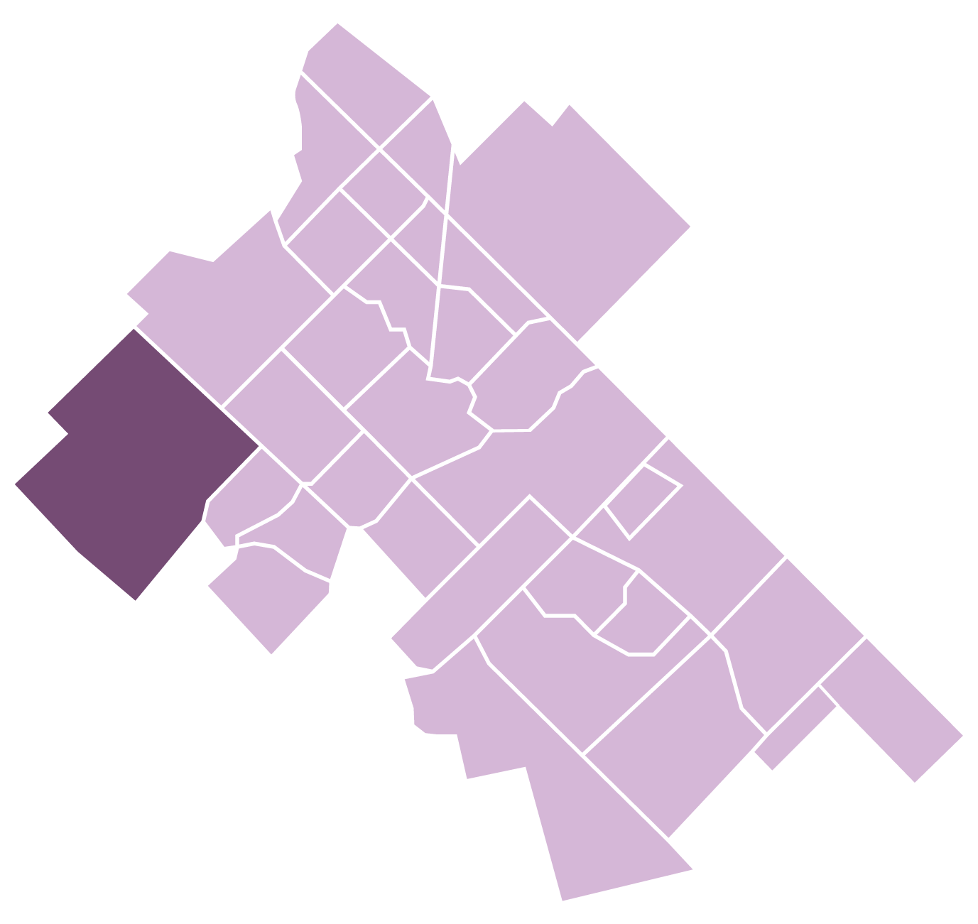 West End map graphic