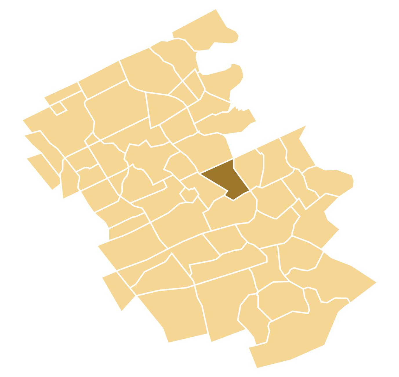 Eastward map graphic
